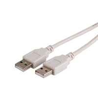 Кабель USB (шт. USB A - шт. USB A), 1.8м., серый (REXANT) 18-1144