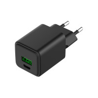 Устройство зарядное сетевое с двумя портами USB-A и USB-C 30Вт (REXANT) 18-2204