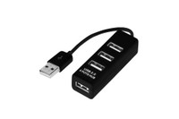 Разветвитель USB на 4 порта черный, (REXANT) 18-4103