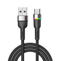 Кабель USB-A - Type-C, 3А, 18Вт, 1м, черный (REXANT) 18-7065