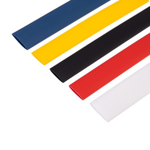 Набор термоусадочных трубок ТУТнг (2:1), 5 цветов, 20 шт. по 10 см (REXANT) 29-0102