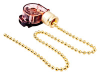 Выключатель для настенного светильника с цепочкой 270 мм ''Gold'' (REXANT) 32-0102