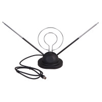 ТВ антенна комнатная телескопическая на подставке Усы (модель RX-105), (REXANT) 34-0105