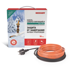 Кабель греющий саморегулирующийся  10HTM2-CT в тр убу 20 Вт 2 м (REXANT) 51-0601