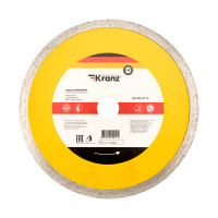 Диск алмазный отрезной сплошной 200x25.4/22.2x2x10 мм (Kranz) KR-90-0114