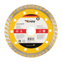 Диск алмазный отрезной Turbo 125x22.2x2.2x10 мм (Kranz) KR-90-0121