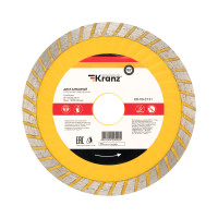 Диск алмазный отрезной Turbo волна 125x22.2x2x10 мм (Kranz) KR-90-0131