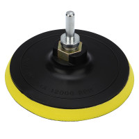 Насадка для дрели и УШМ с липучкой, адаптер, 125 мм,10 мм, мягкая (Kranz) KR-91-1180