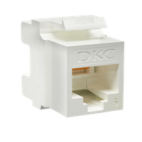 Модуль Keystone RJ45 CAT6 неэкр180 градусов белый (DKC) RNK6U180WH