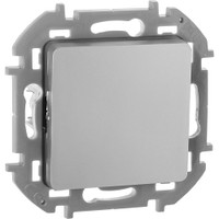 Выключатель 1-клавишный 10АХ безвинтовое крепление алюминий INSPIRIA (IEK) 673602