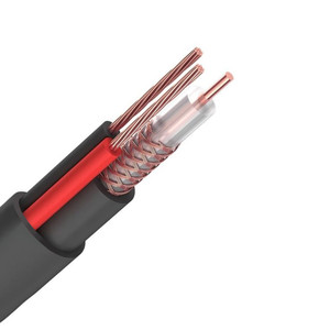 Кабель видеонаблюдения КВК-П-2 2х0.5мм (Cu/ССA) 200м черный CADENA SOFT (Cadena) KVK-P2-2x0.5SOFT