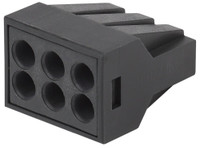 Клемма СМК с пастой серии 306, 6 отверстий, 0,5-2,5 мм2 50 NO-224-54 (ЭРА) Б0043972