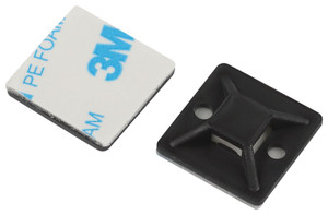 Площадка самоклеящаяся под хомуты 20х20 мм чёрная 10 штук NO-225-310 (ЭРА) Б0066691