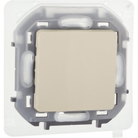 Выключатель 1-клавишный проходной 10АХ IP44 безвинтовое крепление слоновая кость INSPIRIA (IEK) 673671