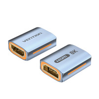 Адаптер переходник HDMI v2.1 19F на 19F, контакты позолоченные (Vention) AIUH0