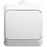 ЭТЮД Переключатель одноклавишный наружный IP44 белый схема 6 (Systeme Electric) BA10-046B