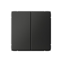 ARTGALLERY 2-клавишный выключатель, сх.5, 10АХ, механизм, базальт (Systeme Electric) GAL001451