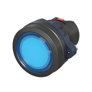 Головка кнопки плоская прозрачная без фиксации, синяя (DKC) M22P-FMLBP