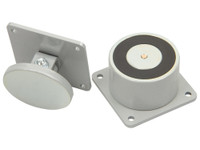 Замок электромагнитный AL-50FC-12V, усилие удержания якоря 50 кгс, противопожарный, серый (ALer) AL000098