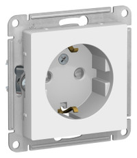 ATLASDESIGN РОЗЕТКА с заземлением со шторками, 16А, механизм, ЛОТОС (Systeme Electric) ATN001345