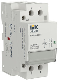 ARMAT Контактор модульный KMR 63А 230В AC 2НО IEK (IEK) AR-KMR10-063-20-230