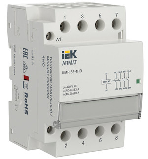 ARMAT Контактор модульный KMR 63А 230В AC 4НО IEK (IEK) AR-KMR10-063-40-230