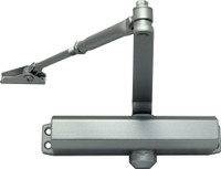 Доводчик дверной для двери весом 120 кг, рычаг с квадратным отверстием, цвет: серебряный.Температура застывания гидравлической жидкости -51град.С (КНР). (Vizit) DC505S ARCTIC