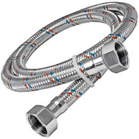 Гибкая подводка для воды ВВ 1/2 50 см нерж сталь (Aquadeel) HF-101-12-50