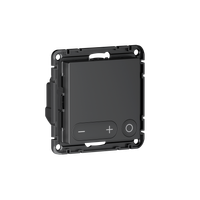 ATLASDESIGN SMART Термостат программируемый для   электрического теплого пола, Zigbee, 16 А, мех.,  ЧЕРНЫЙ (Systeme Electric) ATN001038Z