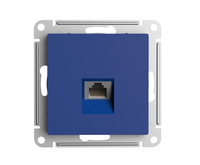 ATLASDESIGN РОЗЕТКА компьютерная RJ45, кат. 5Е, механизм, АКВАМАРИН (Systeme Electric) ATN001183