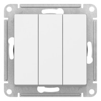 ATLASDESIGN 3-клавишный ВЫКЛЮЧАТЕЛЬ, сх.1+1+1, 10АХ, механизм, ЛОТОС (Systeme Electric) ATN001331