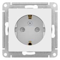 ATLASDESIGN РОЗЕТКА с заземлением со шторками, 16А, механизм, ЛОТОС (Systeme Electric) ATN001345