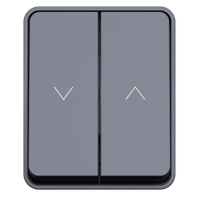 ATLASDESIGN PROFI IP54 2-клавишный ВЫКЛЮЧАТЕЛЬ ДЛЯ ЖАЛЮЗИ, 2хсх.4, АНТРАЦИТ (Systeme Electric) ATN544019