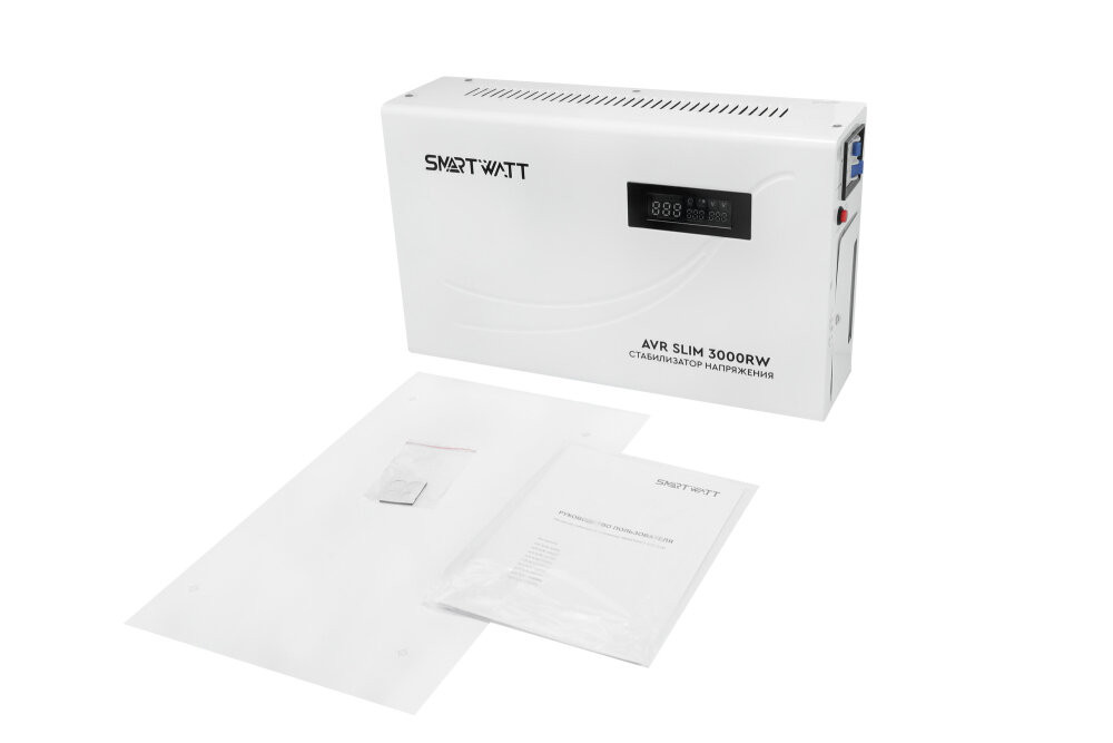 Стабилизатор напряжения настенный 3 кВА (SMARTWATT) AVR SLIM 3000RW