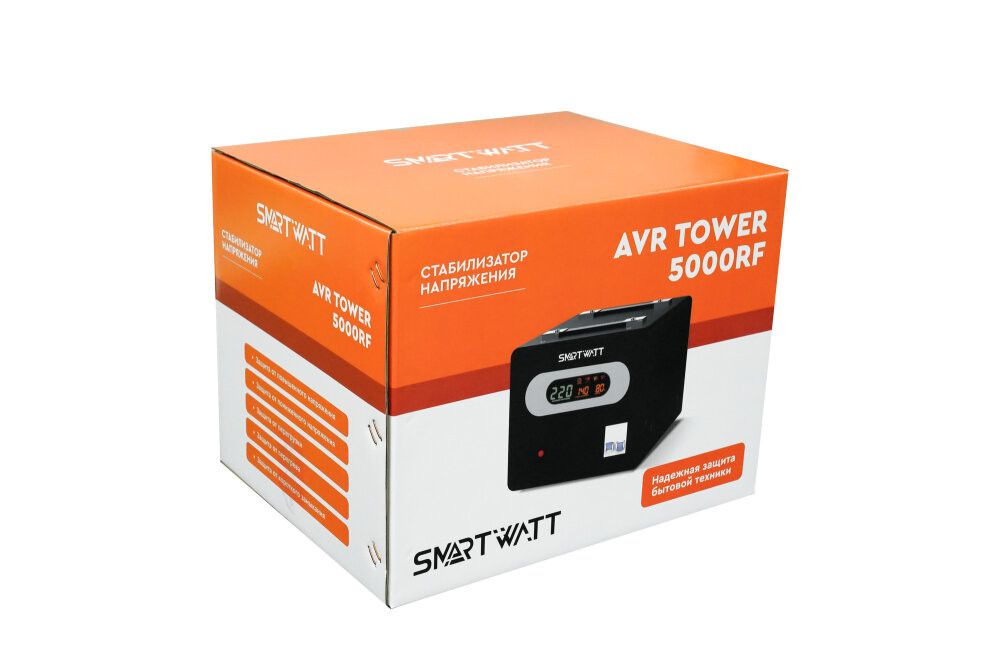 Стабилизатор напряжения напольный 5 кВА (SMARTWATT) AVR TOWER 5000RF