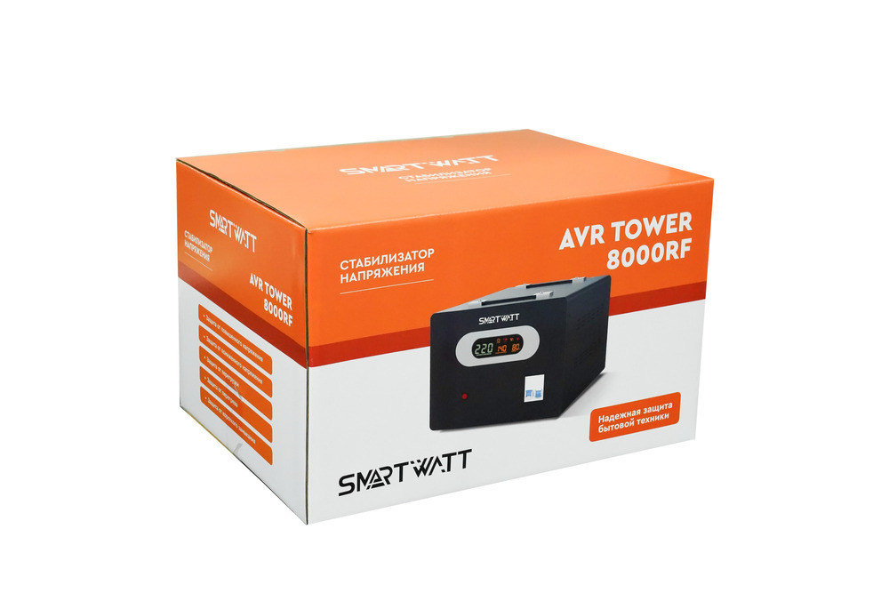 Стабилизатор напряжения напольный, 8 кВА (SMARTWATT) AVR TOWER 8000RF
