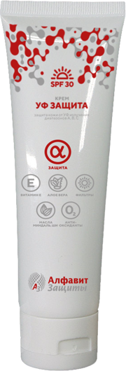 Защитный крем для кожи АЛЬФА ЗАЩИТА от УФ излучения диапазонов А,В,С, туба 100 мл (Азбука Защиты) 4620207780152
