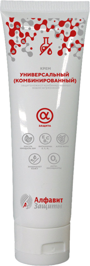 Защитный крем для кожи АЛЬФА ЗАЩИТА универсального (комбинированного) действия, туба 100 мл (Азбука Защиты) 4620207780077