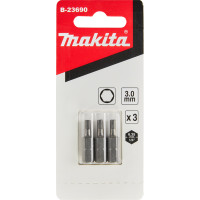 Насадка бита HEX3.0, 25 мм, C-form, 3 шт. (Makita) B-23690