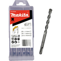 Набор буров SDS-Plus Centering tip, 5 шт (6х110x1, 8х160х2,10х160х2) (Makita) B-54704