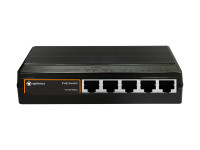 Коммутатор неуправляемый 5 портов RJ45 10 100 Мб/с PoE 65Вт (Optimus CCTV) U1I-4F1b/1F