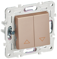SKANDY Выключатель жалюзи 10А SK-V12Sa песочный IEK (IEK) SK-V15-0-10-K98