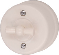 Выключатель Лизетта 1-кл., пластик, цвет Песочное золото (Bironi) B1-200-24