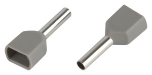 Наконечник-гильза с изолированным фланцем (упаковка 10 шт.) NO-225-11 (двойной) НШвИ(2) 0,75-8 (ЭРА) Б0063283