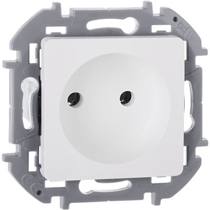 Розетка 1-местная без заземления без защитных шторок 16А белый INSPIRIA (IEK) 673710