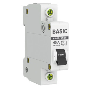 Выключатель нагрузки 1P 40А ВН-29 Basic (EKF) SL29-1-40-bas