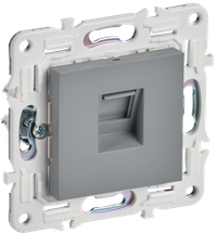 SKANDY Розетка компьютерная RJ45 кат.5E SK-K01Gr серый IEK (IEK) SK-K10-1-K03