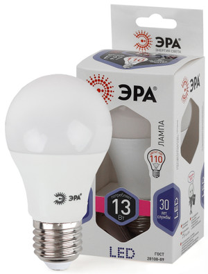 Лампа светодиодная LED 20 Вт 1600Лм 4000К груша нейтральный E27 220-240В LED A65-20W-840-E27 Red Line (ЭРА) Б0049637
