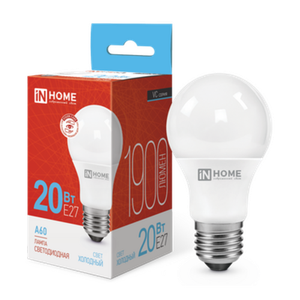 Лампа светодиодная LED-A60-VC 20Вт 230В Е27 6500К 1900Лм IN HOME (IN-HOME) 4690612020310