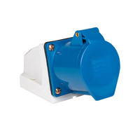 Розетка кабельная 16А 2Р+Е IP44 на поверхность 220В (EKF) ps-113-16-220
